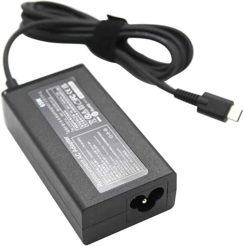 آداپتور شارژر لپ تاپ 65 واتی LZUMWS برای Acer 20V 3.25A USB Type-C برای Acer Chromebook Spin 11 14 15 311 314 511 513 512 514 713 714 Vero 712 510 Swift 3 5 7