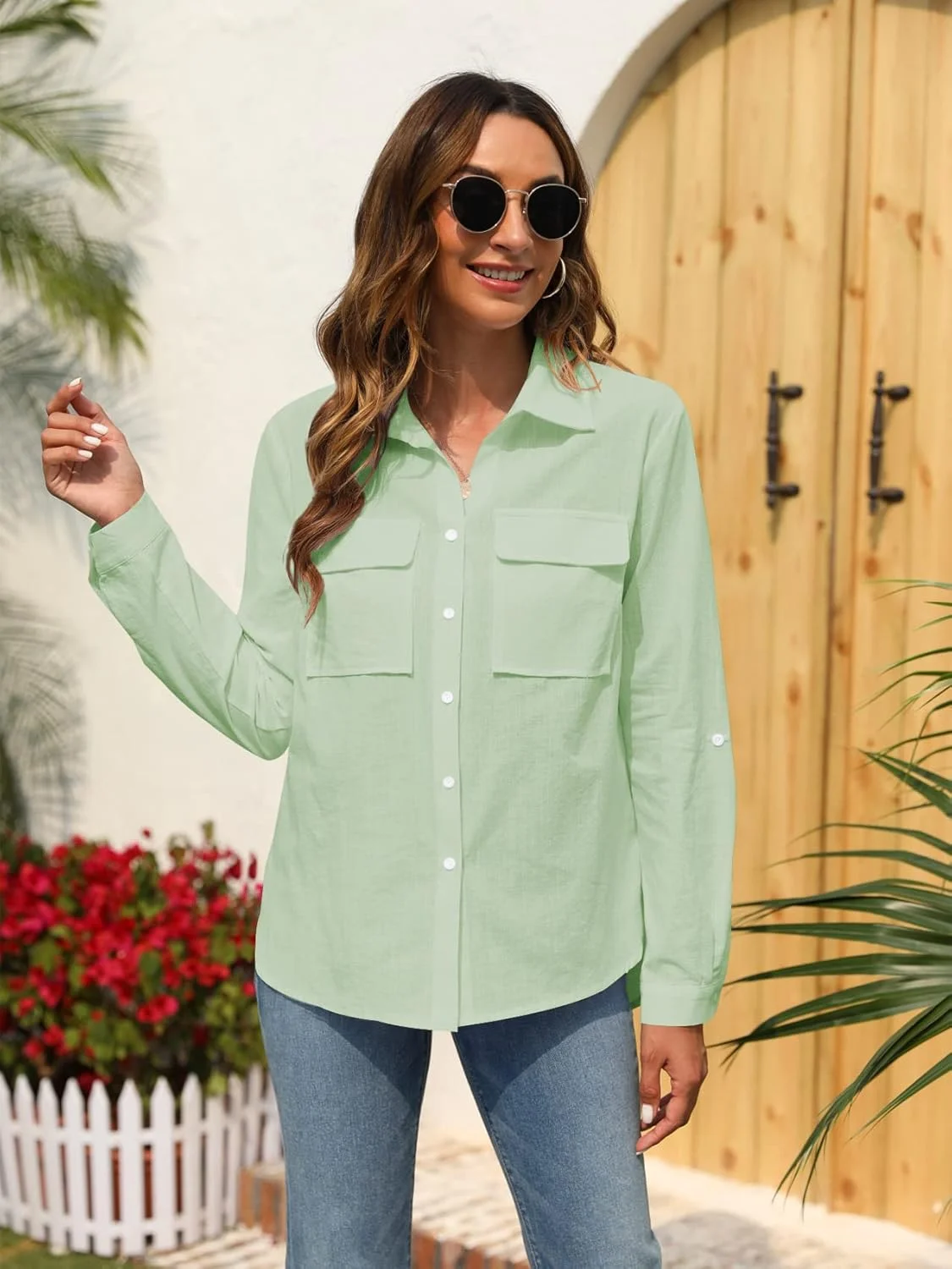 پیراهن دکمه دار زنانه غیر رسمی Runcati