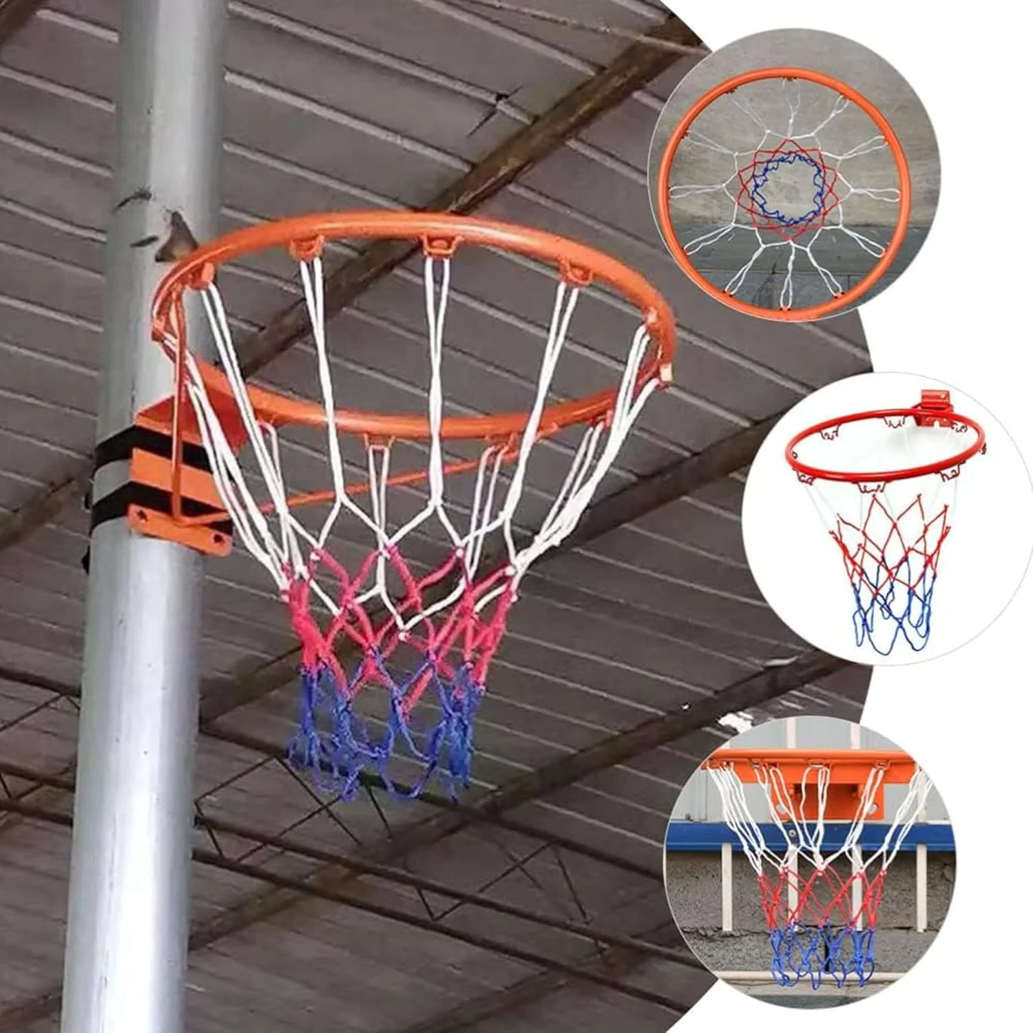 حلقه بسکتبال، حلقه بسکتبال فولادی با تور، ایده آل برای استفاده در فضای داخلی و خارجی، ارتفاع قابل تنظیم برای کودکان و بزرگسالان، مناسب برای خانه، مدرسه و بازی های تفریحی حلقه بسکتبال، حلقه بسکتبال فولادی با تور، ایده آل برای استفاده در فضای داخلی و خارجی، ارتفاع قابل تنظیم برای کودکان و بزرگسالان، مناسب برای خانه، مدرسه و بازی های تفریحی