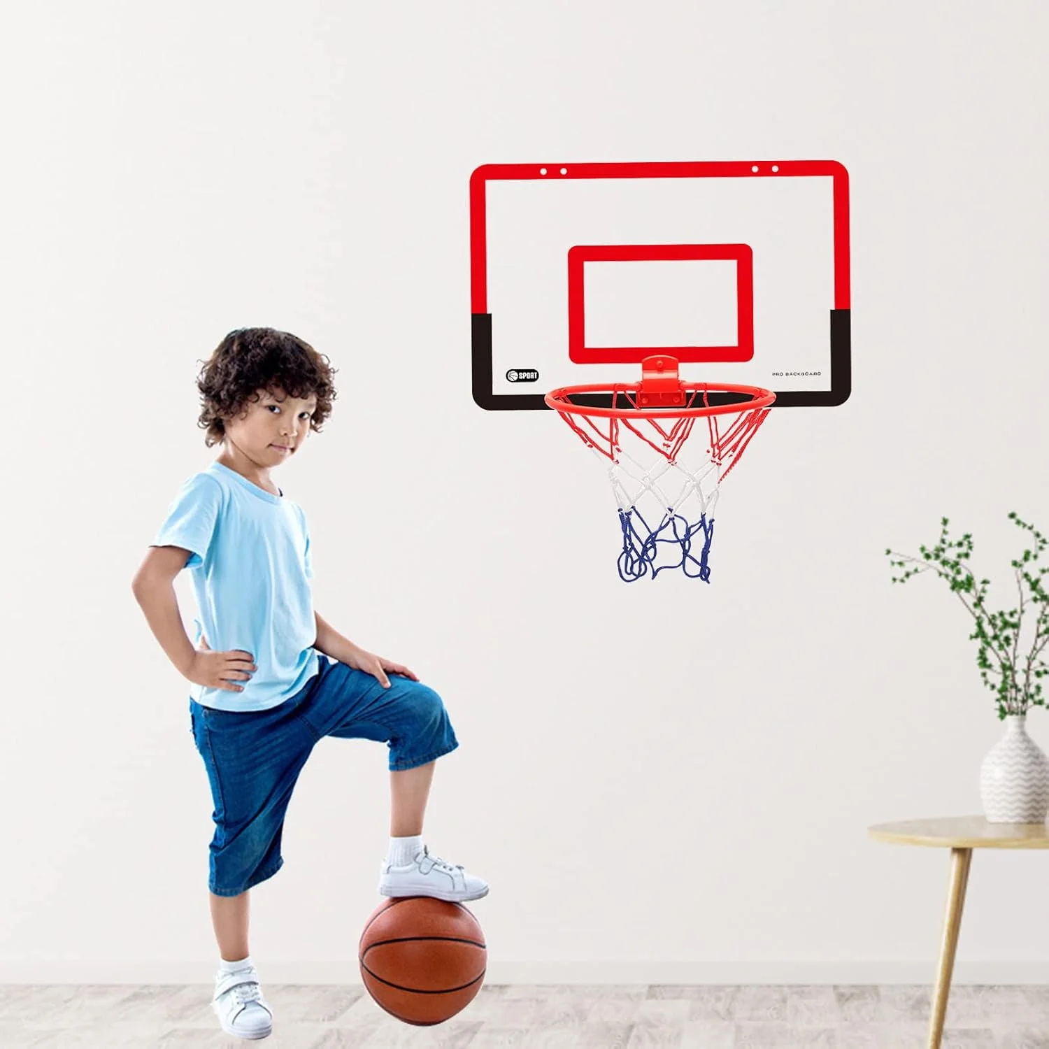 حلقه بسکتبال برای کودکان، حلقه بسکتبال دیواری مناسب فضای باز و داخل خانه برای پسران، دختران و نوجوانان، شامل بسکتبال، پایه، پمپ و تور، مجموعه اسباب بازی تخته بسکتبال PVC هدیه ای برای دوستداران بسکتبال حلقه بسکتبال برای کودکان، حلقه بسکتبال دیواری مناسب فضای باز و داخل خانه برای پسران، دختران و نوجوانان، شامل بسکتبال، پایه، پمپ و تور، مجموعه اسباب بازی تخته بسکتبال PVC هدیه ای برای دوستداران بسکتبال