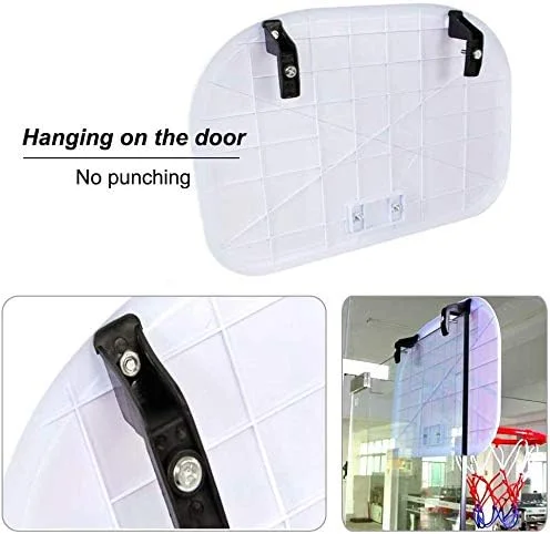 ست حلقه بسکتبال و تخته پشتی کودکانه AMhuui، حلقه بسکتبال آویز بدون سوراخ کاری، سبد آویز کوچک داخلی و خارجی، اسباب بازی های تخته بسکتبال، اسباب بازی توپ تور