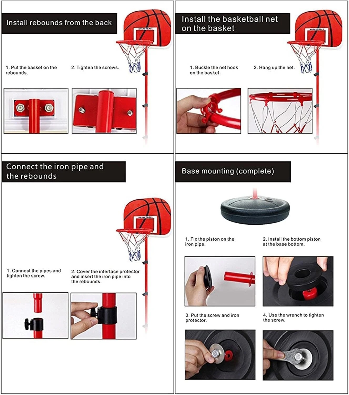 پایه حلقه بسکتبال چرخ دار DMG، حلقه بسکتبال قابل حمل با ارتفاع قابل تنظیم برای کودکان به همراه توپ و پمپ، بازی و فعالیت ورزشی داخل و خارج از خانه، مناسب کودکان نوپا، 63-150 سانتی متر پایه حلقه بسکتبال چرخ دار DMG، حلقه بسکتبال قابل حمل با ارتفاع قابل تنظیم برای کودکان به همراه توپ و پمپ، بازی و فعالیت ورزشی داخل و خارج از خانه، مناسب کودکان نوپا، 63-150 سانتی متر