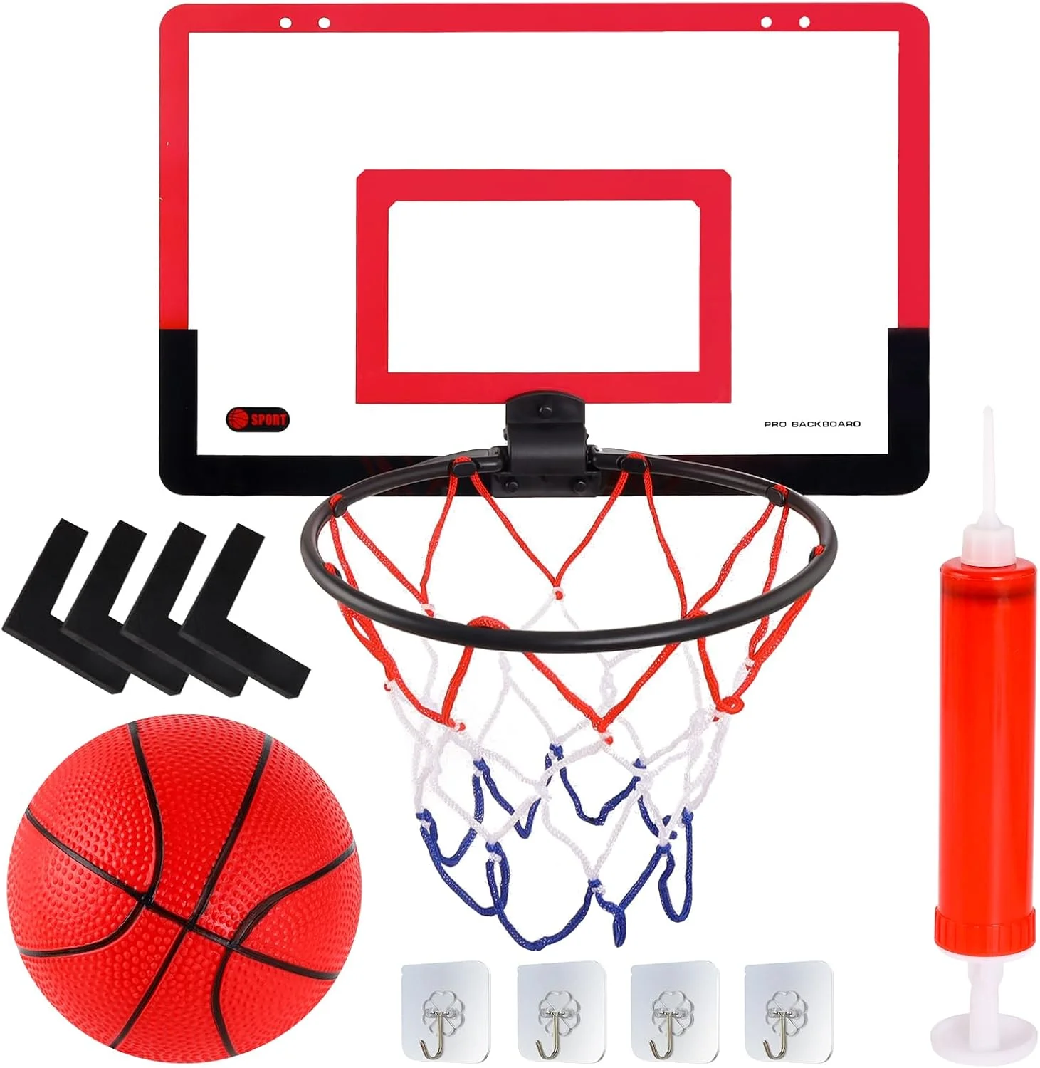 حلقه بسکتبال داخل سالن برای اتاق، حلقه بسکتبال کوچک تاشو مجموعه کودکان در فضای باز با پمپ توپ و تور بسکتبال، حلقه بسکتبال کودکان برای دفتر، هدایای کودکان، اسباب بازی ورزشی (با 4 عدد) حلقه بسکتبال داخل سالن برای اتاق، حلقه بسکتبال کوچک تاشو مجموعه کودکان در فضای باز با پمپ توپ و تور بسکتبال، حلقه بسکتبال کودکان برای دفتر، هدایای کودکان، اسباب بازی ورزشی (با 4 عدد)