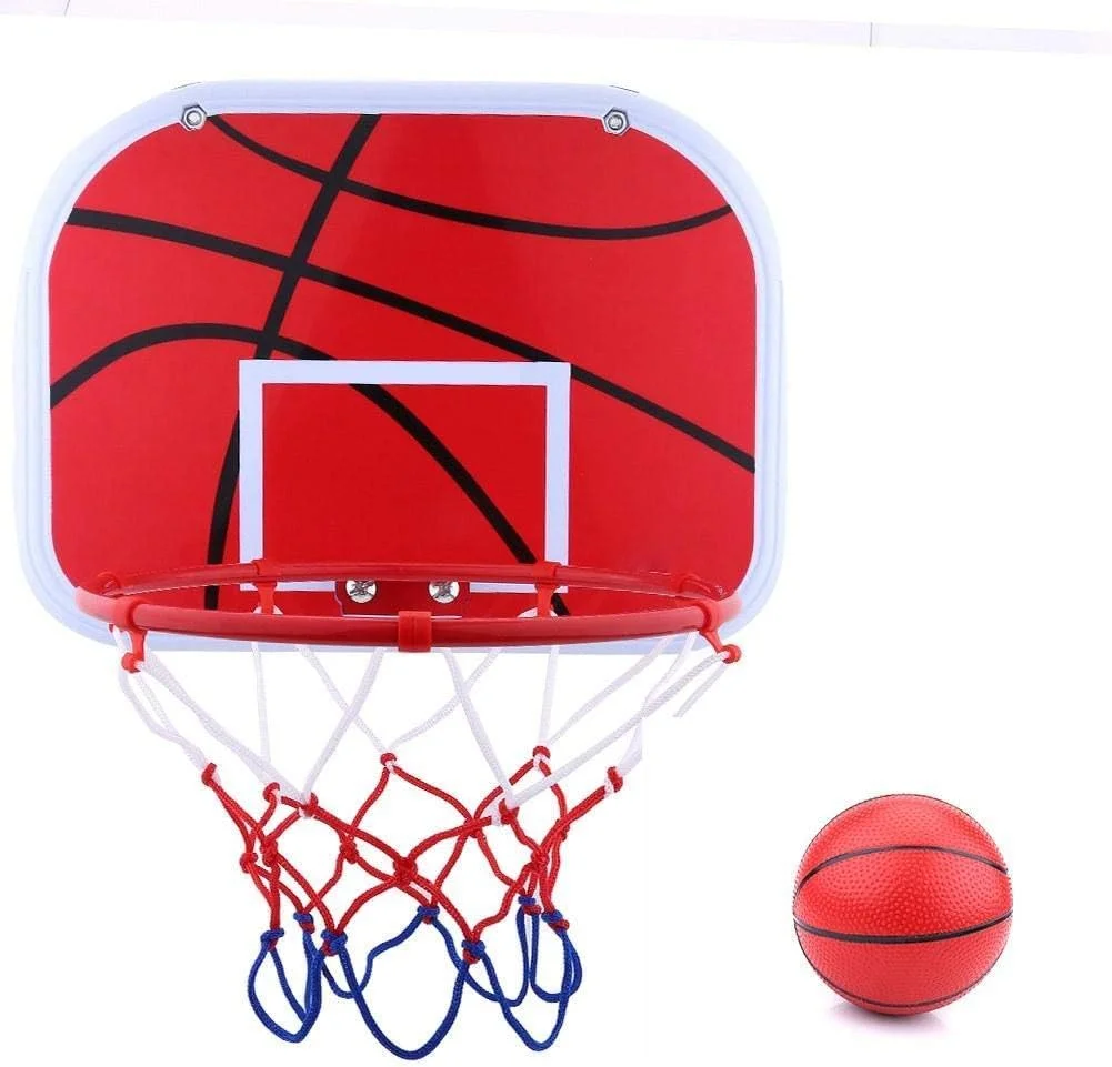 حلقه بسکتبال کودکان، مجموعه حلقه بسکتبال کوچک داخل خانه شامل پمپ، تور و قلاب برای اسباب بازی مدل سرعت و قدرت کودکان حلقه بسکتبال کودکان، مجموعه حلقه بسکتبال کوچک داخل خانه شامل پمپ، تور و قلاب برای اسباب بازی مدل سرعت و قدرت کودکان