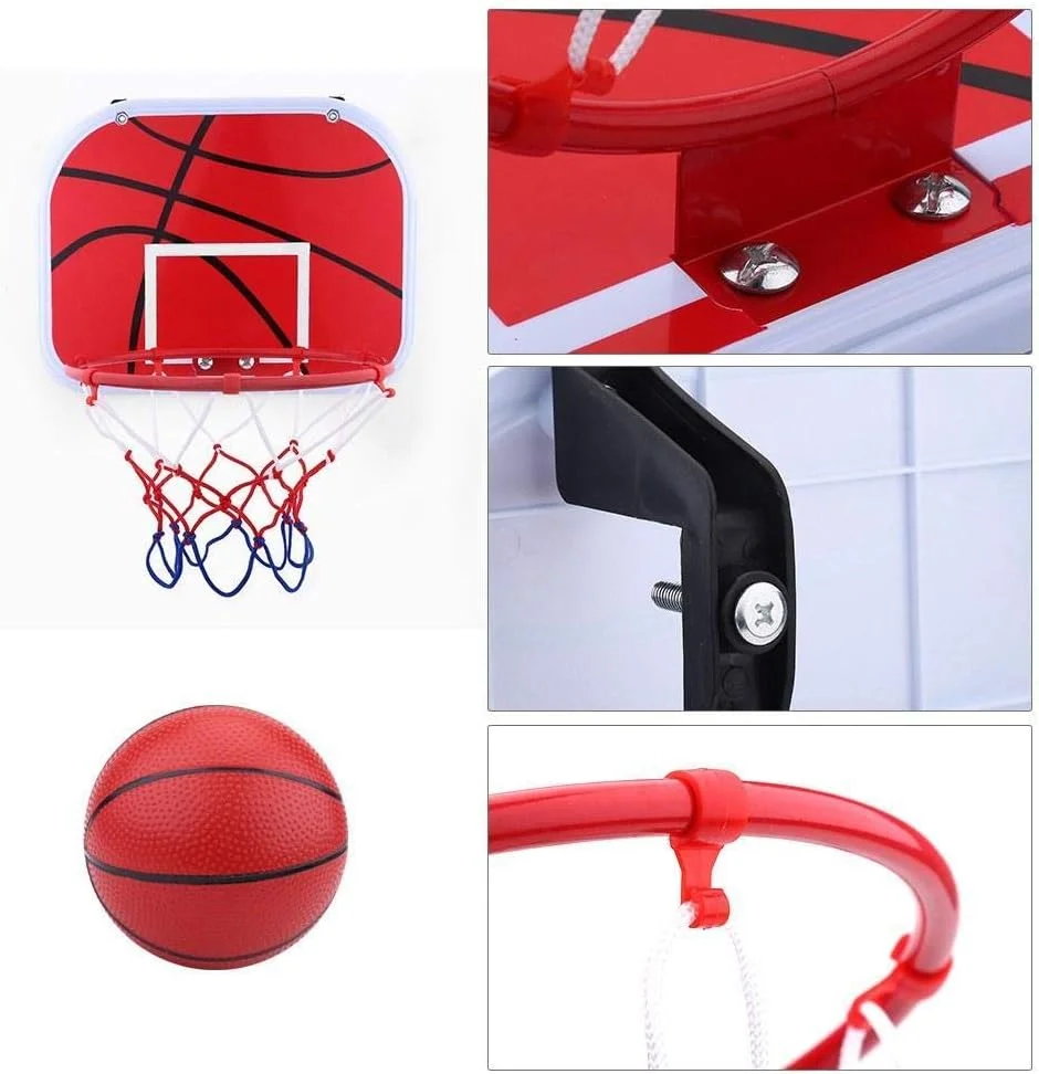 حلقه بسکتبال کودکان، مجموعه حلقه بسکتبال کوچک داخل خانه شامل پمپ، تور و قلاب برای اسباب بازی مدل سرعت و قدرت کودکان حلقه بسکتبال کودکان، مجموعه حلقه بسکتبال کوچک داخل خانه شامل پمپ، تور و قلاب برای اسباب بازی مدل سرعت و قدرت کودکان