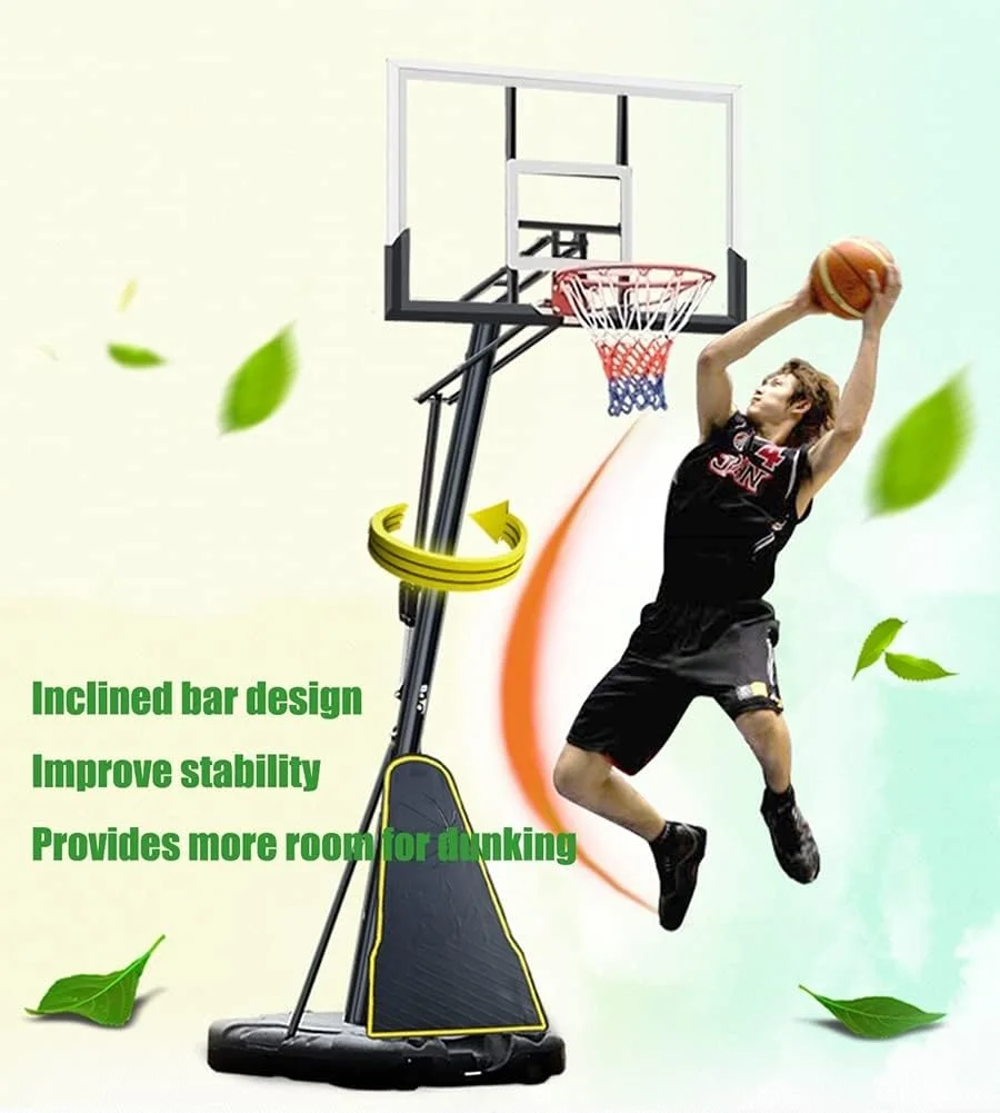 ست حلقه و تور بسکتبال، پایه بسکتبال قابل تنظیم 245-305 سانتیمتری، تجهیزات تمرین بسکتبال برای نوجوانان و بزرگسالان (سایز: 245-305 سانتیمتر / 8-10 فوت) ست حلقه و تور بسکتبال، پایه بسکتبال قابل تنظیم 245-305 سانتیمتری، تجهیزات تمرین بسکتبال برای نوجوانان و بزرگسالان (سایز: 245-305 سانتیمتر / 8-10 فوت)