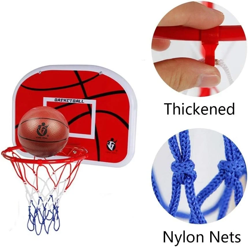 ست تخته بسکتبال، تخته بسکتبال آویز با تور، توپ و پمپ برای کودکان و بزرگسالان، مناسب فعالیت های داخل و خارج از خانه ست تخته بسکتبال، تخته بسکتبال آویز با تور، توپ و پمپ برای کودکان و بزرگسالان، مناسب فعالیت های داخل و خارج از خانه