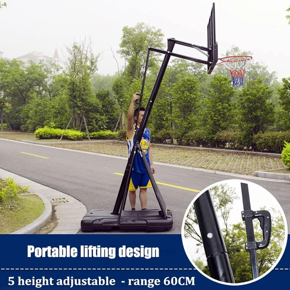 ست حلقه و تور بسکتبال، پایه بسکتبال قابل تنظیم 245-305 سانتیمتری، تجهیزات تمرین بسکتبال برای نوجوانان و بزرگسالان (سایز: 245-305 سانتیمتر / 8-10 فوت) ست حلقه و تور بسکتبال، پایه بسکتبال قابل تنظیم 245-305 سانتیمتری، تجهیزات تمرین بسکتبال برای نوجوانان و بزرگسالان (سایز: 245-305 سانتیمتر / 8-10 فوت)