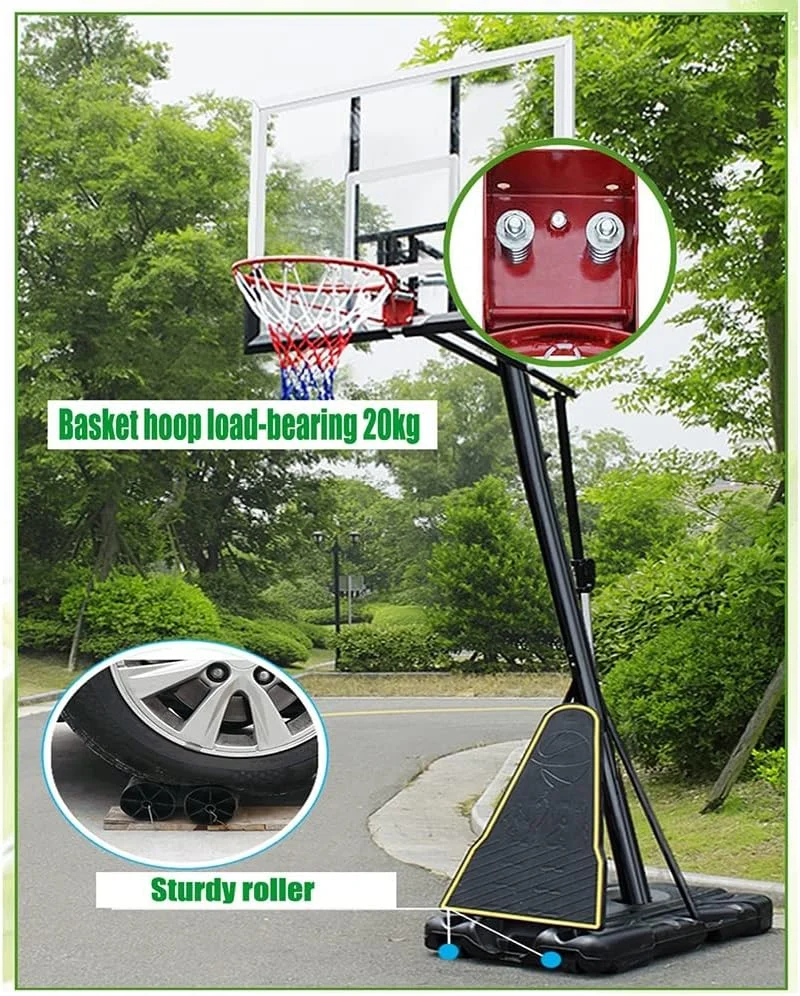 ست حلقه و تور بسکتبال، پایه بسکتبال قابل تنظیم 245-305 سانتیمتری، تجهیزات تمرین بسکتبال برای نوجوانان و بزرگسالان (سایز: 245-305 سانتیمتر / 8-10 فوت) ست حلقه و تور بسکتبال، پایه بسکتبال قابل تنظیم 245-305 سانتیمتری، تجهیزات تمرین بسکتبال برای نوجوانان و بزرگسالان (سایز: 245-305 سانتیمتر / 8-10 فوت)