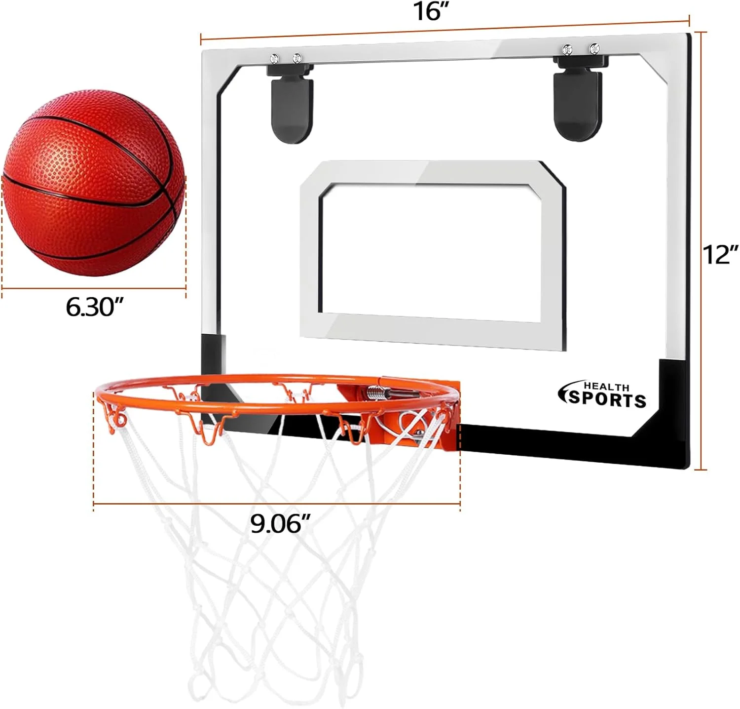 ست حلقه بسکتبال داخل سالن AOKESI برای کودکان، حلقه های مینی بسکتبال برای در با لوازم جانبی کامل - اسباب بازی های هدف بسکتبال داخل و خارج از منزل با توپ هدیه برای پسران، کودکان و بزرگسالان