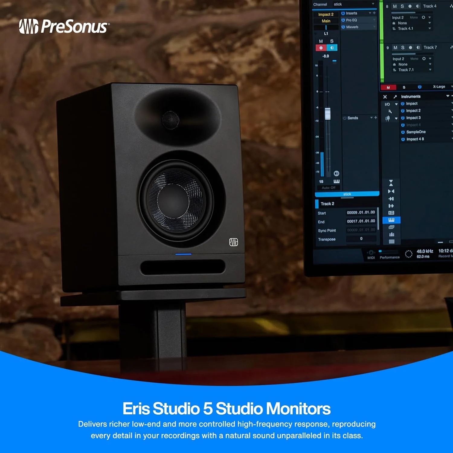 مانیتور استودیویی اکتیو 5.25 اینچی Presonus Eris Studio 5
