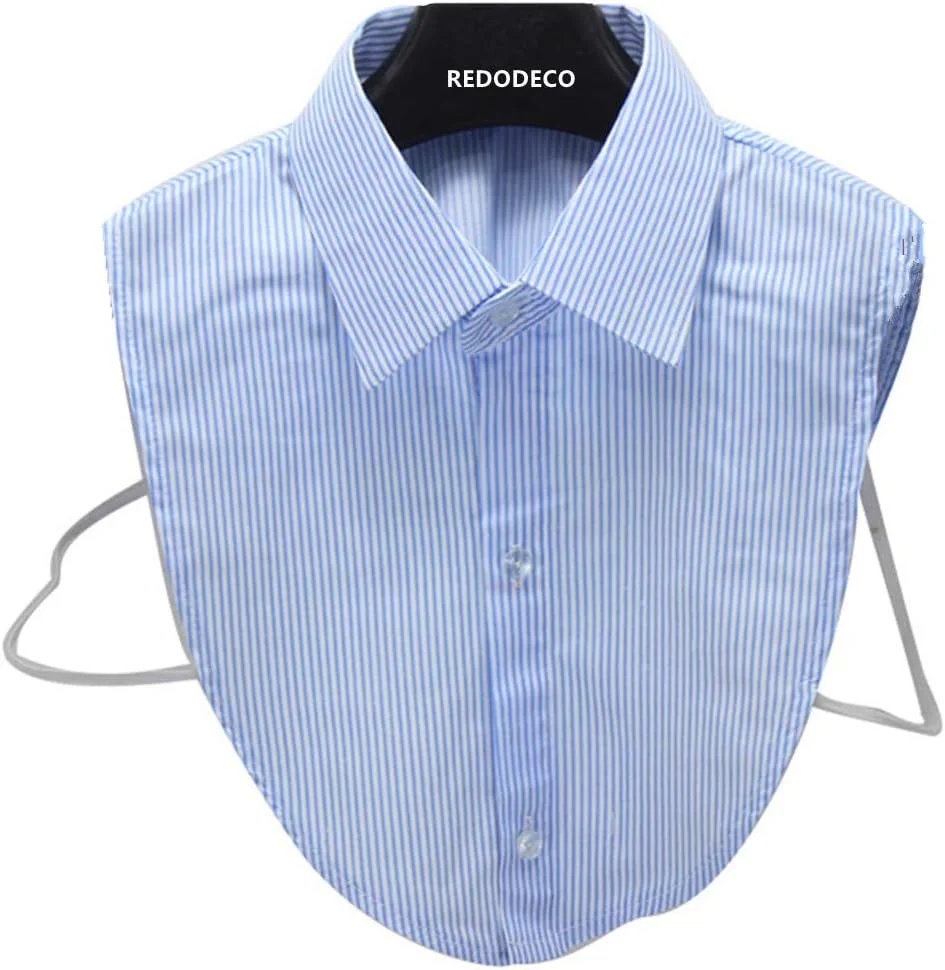 یقه تقلبی REDODECO، یقه جداشدنی دیکی، بلوز مصنوعی، پیراهن های نیمه یقه دار برای دختران، زنان و بانوان