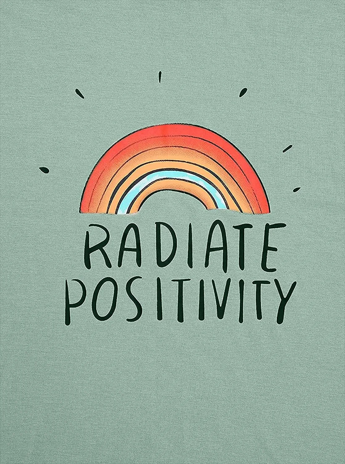 Remidoo تیشرت آستین کوتاه زنانه با طرح رنگین کمانی