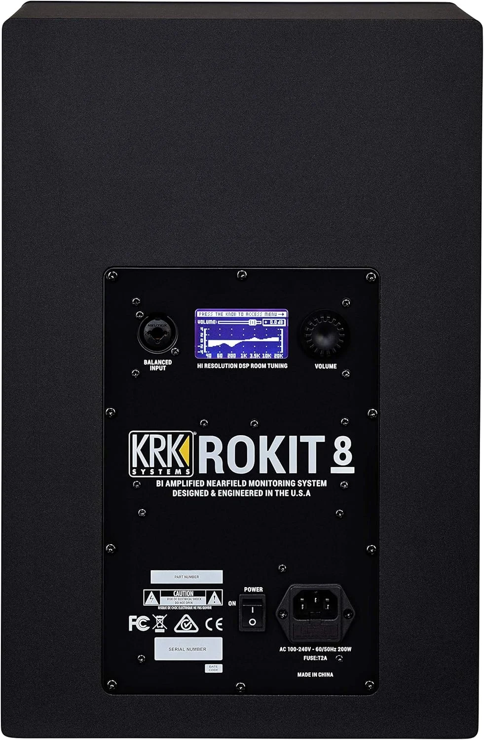 جفت مانیتور استودیویی KRK RP8 Rokit 8 G4 حرفه ای Bi-Amp 8 اینچی، مشکی، XLR جفت مانیتور استودیویی KRK RP8 Rokit 8 G4 حرفه ای Bi-Amp 8 اینچی، مشکی، XLR