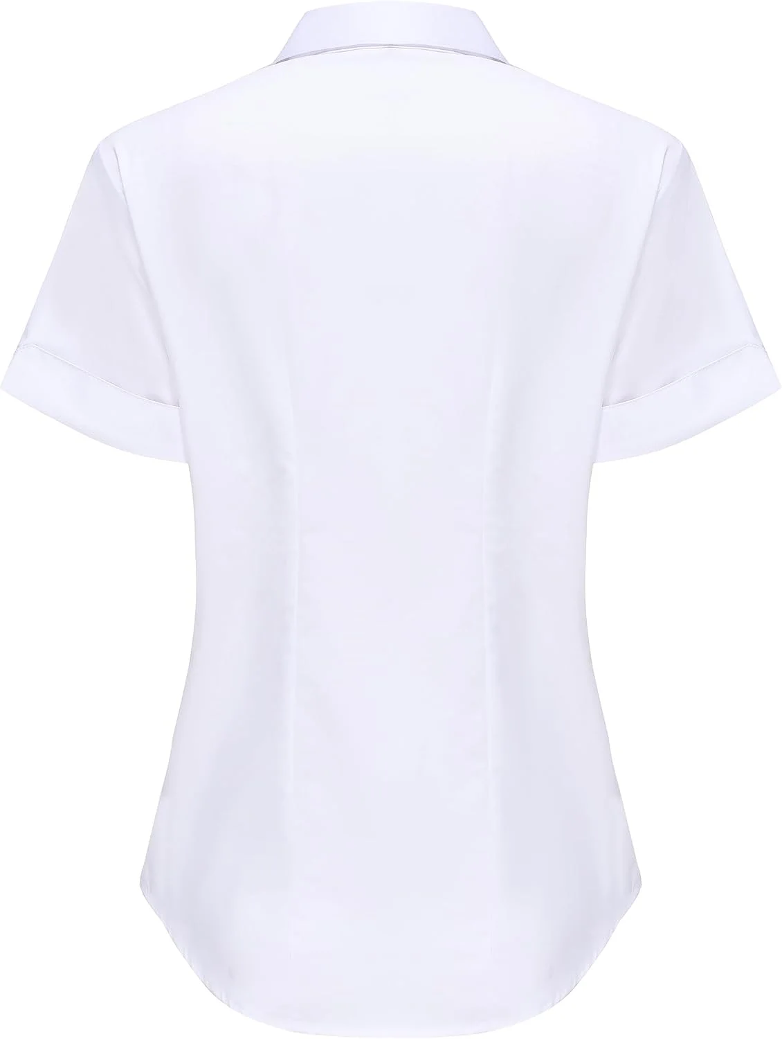 پیراهن های دکمه دار آستین بلند و کوتاه زنانه MKolour - بلوزهای کار برای دفتر، تاپ های کار یقه دار غیر رسمی برای زنان