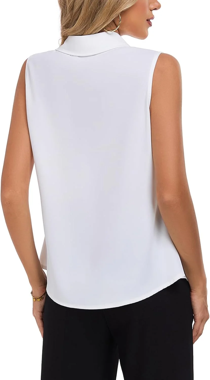 MINTLIMIT بلوز دکمه دار آستین حلقه ای زنانه، بلوز کار یقه دار ساده و پایه زنانه 2023 MINTLIMIT بلوز دکمه دار آستین حلقه ای زنانه، بلوز کار یقه دار ساده و پایه زنانه 2023