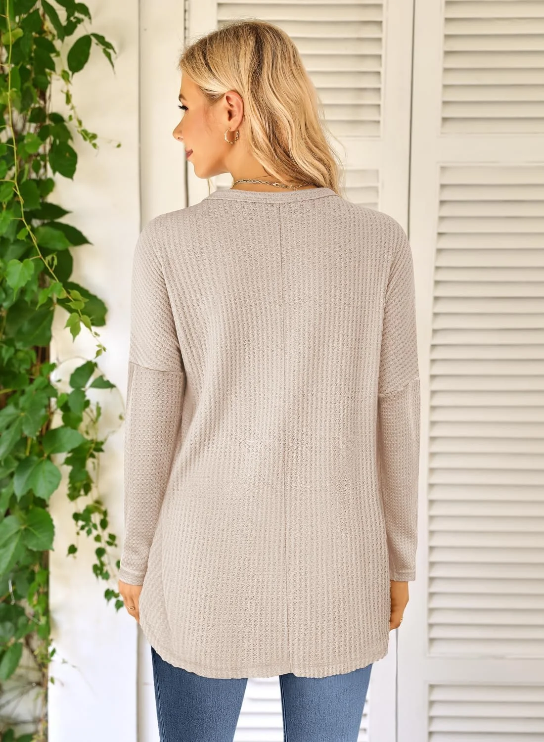 MIHOLL، تی شرت های دکمه دار غیر رسمی، زنانه، پیراهن دکمه دار