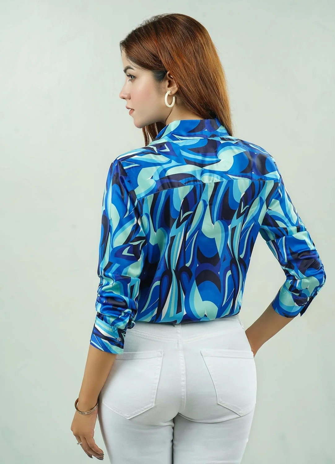 پیراهن دکمه دار زنانه MelloShe - بلوز تابستانی غیر رسمی با طرح گلدار، لباس تابستانی آستین بلند بوهو شیک پیراهن دکمه دار زنانه MelloShe - بلوز تابستانی غیر رسمی با طرح گلدار، لباس تابستانی آستین بلند بوهو شیک