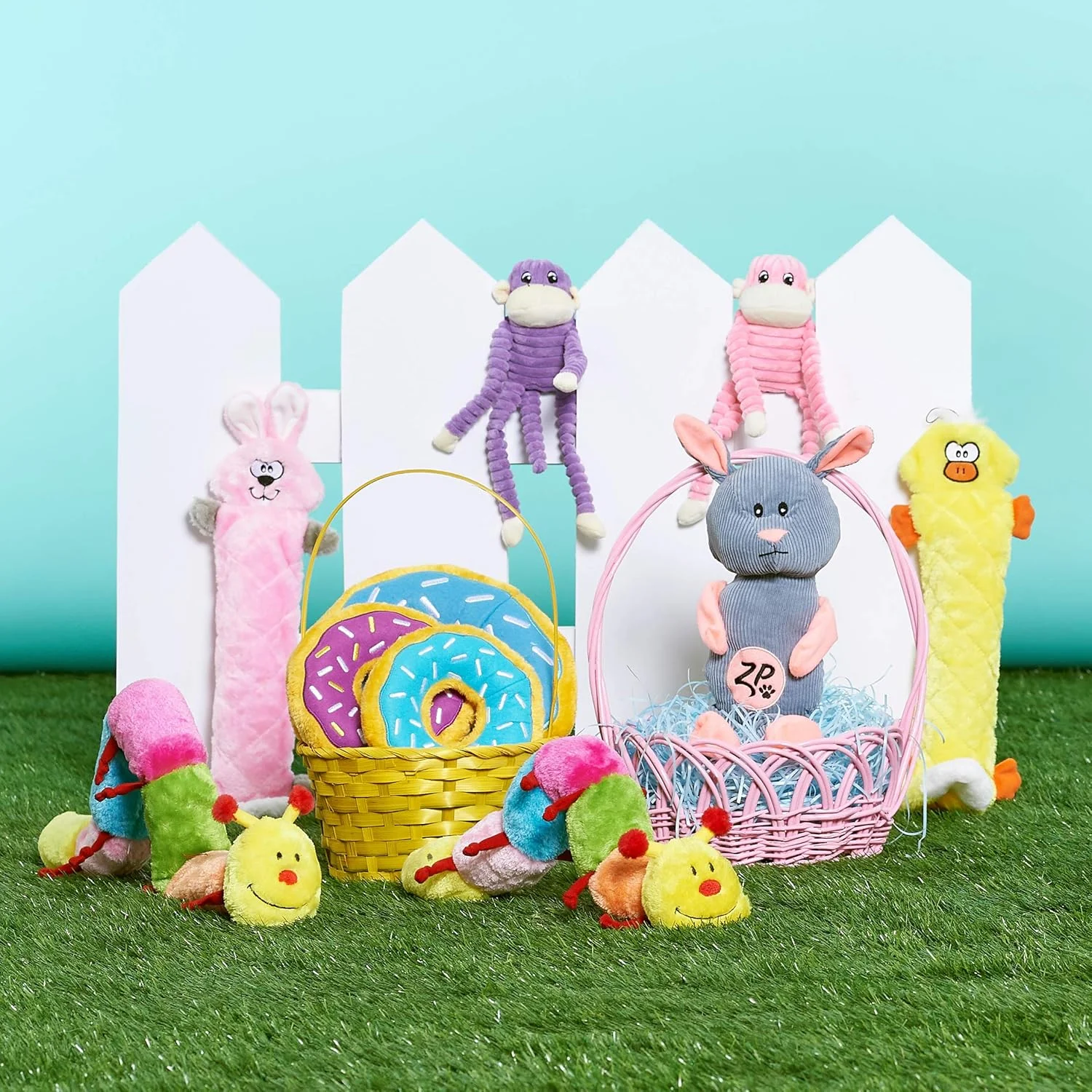 عروسک میمون چروک دار ZippyPaws Spencer - بنفش - کوچک عروسک میمون چروک دار ZippyPaws Spencer - بنفش - کوچک