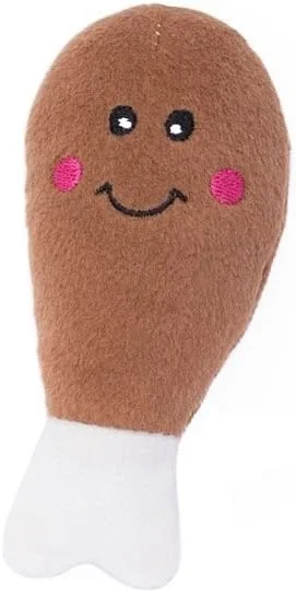 زیپی پاز - لانه اسباب بازی سگ پولیشی تعاملی و squeaky مدل Food Buddies Burrow - سطل مرغ