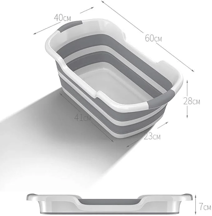 استخر حمام حیوانات خانگی ZDALQDMJ سبک و بادوام، ضد نشت و تاشو، وان حمام قابل حمل تاشو برای سگ ها و گربه های کوچک، مناسب برای دوش گرفتن توله سگ، آبگرم، پاسیو، حیاط خلوت، بالکن، سبز (رنگ: خاکستری)