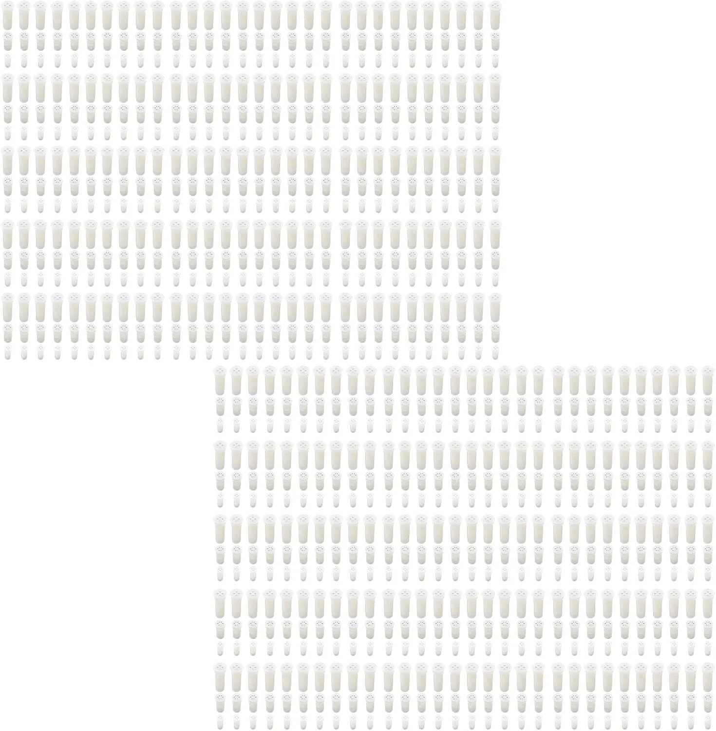 توپ های اسباب بازی حیوانات خانگی Young Wolf، 300 عدد، در 3 سایز مختلف، سفید، جایگزین صدای جیر جیر، سوت، پلاستیکی بادوام و خنده دار، لوازم جانبی اسباب بازی BB، اسباب بازی جیر جیر برای حیوانات خانگی و نوزاد