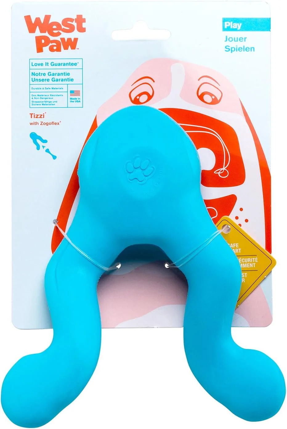 اسباب بازی سگ Zogoflex Tizzi وست پاو، آبی، بزرگ