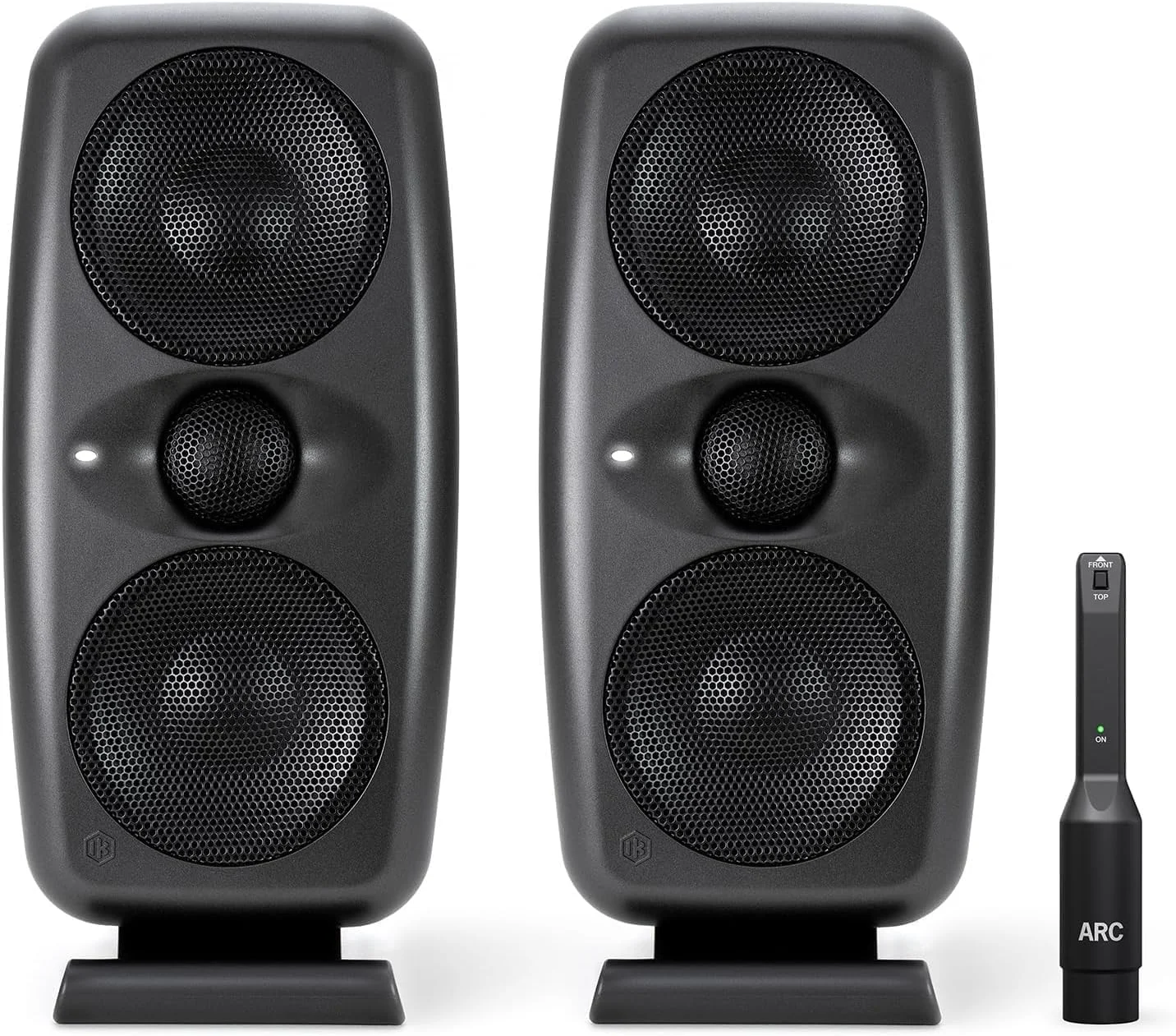 جفت مانیتور استودیویی اکتیو IK Multimedia iLoud MTM MKII - مشکی 100 وات، مانیتور استودیویی 2-way با ووفر دوگانه 3.5 اینچی، تیوتر 1 اینچی، کالیبراسیون خودکار ARC و میکروفون اندازه گیری جفت مانیتور استودیویی اکتیو IK Multimedia iLoud MTM MKII - مشکی 100 وات، مانیتور استودیویی 2-way با ووفر دوگانه 3.5 اینچی، تیوتر 1 اینچی، کالیبراسیون خودکار ARC و میکروفون اندازه گیری