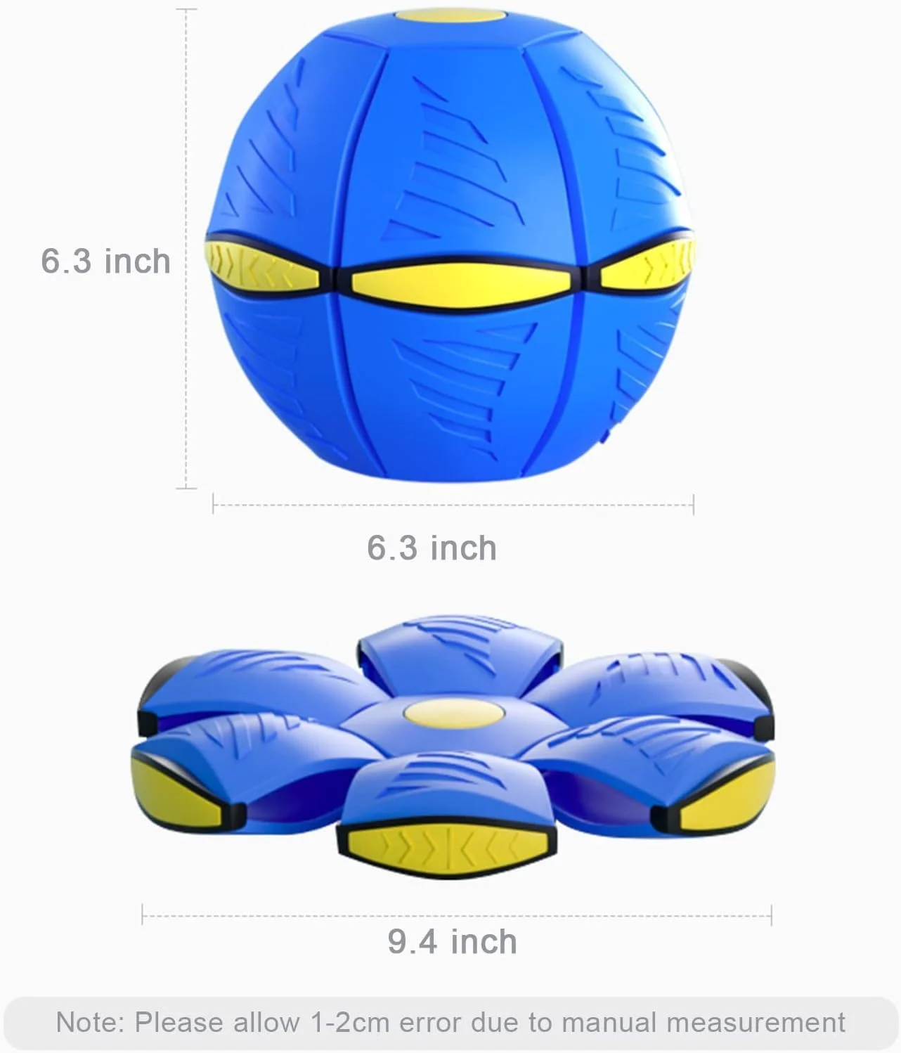توپ بشقاب پرنده ای جدید حیوانات خانگی WACURRENTHYD، اسباب بازی های پرنده قابل حمل توپ های جادویی بشقاب پرنده ای استامپ، توپ اسباب بازی سگ فریزبی جادویی، اسباب بازی توپ دیسکی پرتابی تخت پرنده تعاملی سرگرم کننده توله سگ (آبی) توپ بشقاب پرنده ای جدید حیوانات خانگی WACURRENTHYD، اسباب بازی های پرنده قابل حمل توپ های جادویی بشقاب پرنده ای استامپ، توپ اسباب بازی سگ فریزبی جادویی، اسباب بازی توپ دیسکی پرتابی تخت پرنده تعاملی سرگرم کننده توله سگ (آبی)
