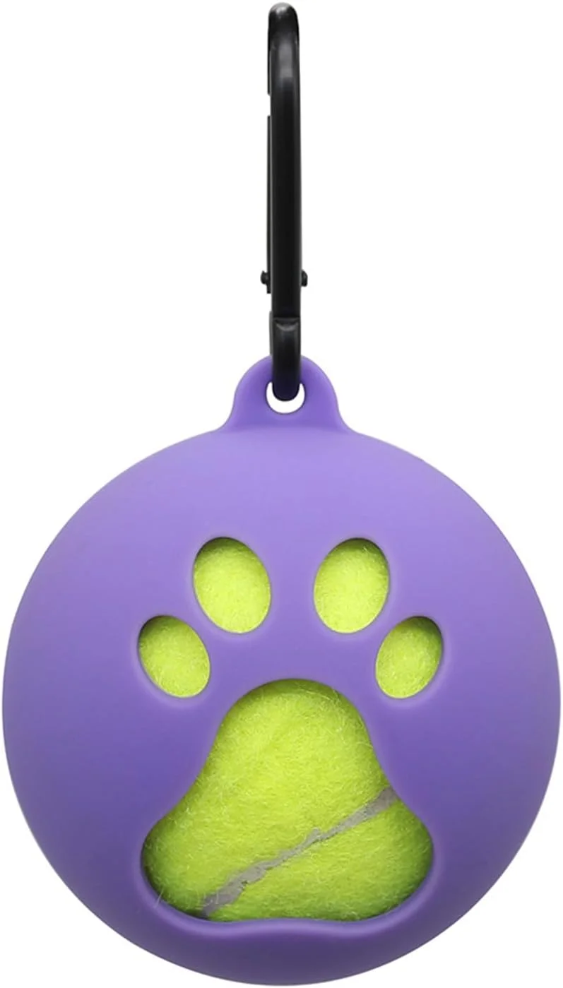 نگهدارنده توپ تنیس قابل حمل vsilay، نگهدارنده راحت توپ حیوانات خانگی با اتصال بند سگ بدون دست برای حیوانات خانگی فعال، نصب آسان