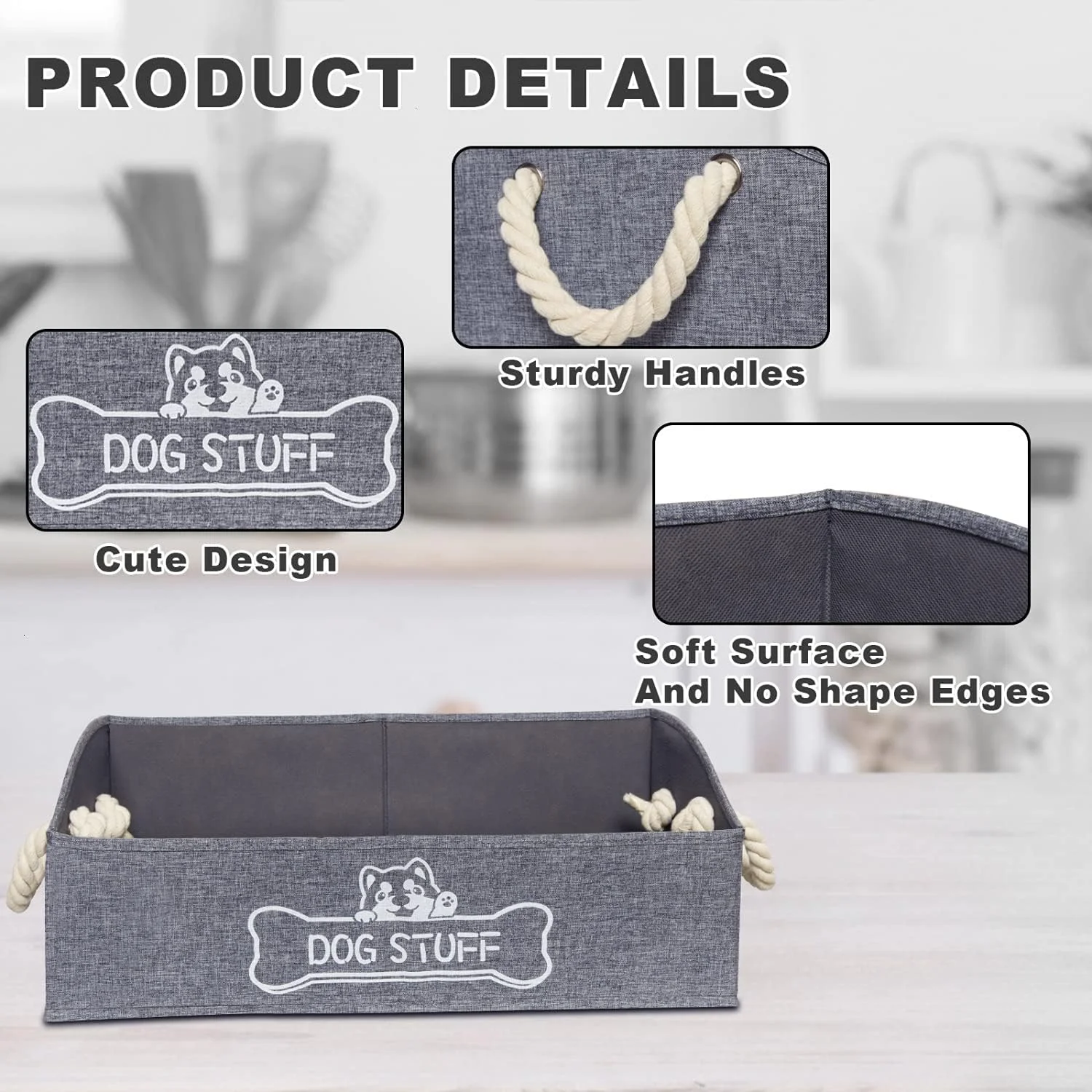 جعبه اسباب بازی بزرگ سگ Vumdua - سطل اسباب بازی سگ ذوزنقه ای با دستگیره، سبد ذخیره سازی لوازم حیوانات خانگی تاشو، ایده آل برای سازماندهی اسباب بازی ها و لوازم جانبی سگ و گربه جعبه اسباب بازی بزرگ سگ Vumdua - سطل اسباب بازی سگ ذوزنقه ای با دستگیره، سبد ذخیره سازی لوازم حیوانات خانگی تاشو، ایده آل برای سازماندهی اسباب بازی ها و لوازم جانبی سگ و گربه