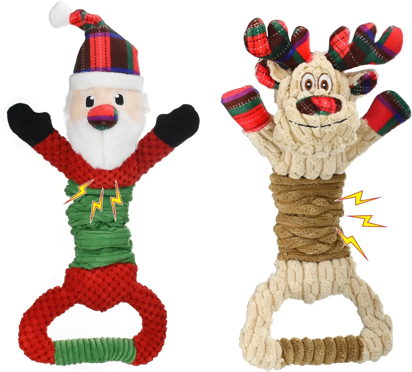 اسباب بازی سگ کریسمس Vehomy، اسباب بازی جیر جیر سگ برای جویدن تهاجمی، اسباب بازی سگ بابانوئل کریسمس، اسباب بازی سگ گوزن شمالی، اسباب بازی کششی سگ، اسباب بازی تعاملی سگ برای سگ های کوچک، متوسط و بزرگ، 2 عدد اسباب بازی سگ کریسمس Vehomy، اسباب بازی جیر جیر سگ برای جویدن تهاجمی، اسباب بازی سگ بابانوئل کریسمس، اسباب بازی سگ گوزن شمالی، اسباب بازی کششی سگ، اسباب بازی تعاملی سگ برای سگ های کوچک، متوسط و بزرگ، 2 عدد