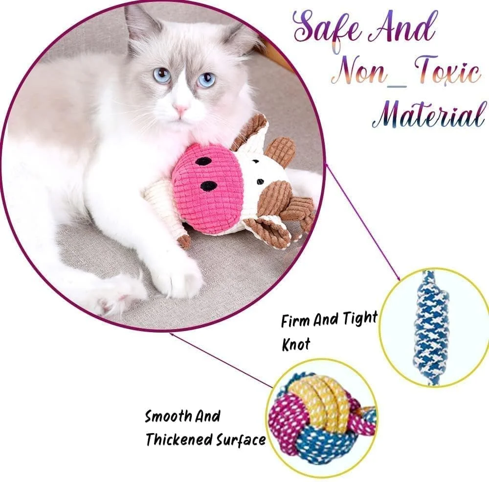 مجموعه اسباب بازی حیوانات خانگی Valuxe برای جویدن تهاجمی، بسته 7 عددی اسباب بازی سگ کوچک اسباب بازی گربه، اسباب بازی های سگ جیر جیر زیبا، اسباب بازی های دندان درآوردن توله سگ بادوام، اسباب بازی های طنابی اسباب بازی های جویدنی توله سگ، غیر سمی و ایمن برای سگ ها و گربه ها مجموعه اسباب بازی حیوانات خانگی Valuxe برای جویدن تهاجمی، بسته 7 عددی اسباب بازی سگ کوچک اسباب بازی گربه، اسباب بازی های سگ جیر جیر زیبا، اسباب بازی های دندان درآوردن توله سگ بادوام، اسباب بازی های طنابی اسباب بازی های جویدنی توله سگ، غیر سمی و ایمن برای سگ ها و گربه ها