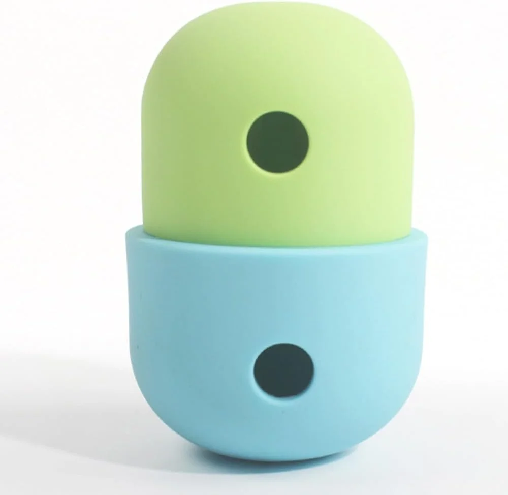 اسباب بازی نشتی غذا سگ TOMVAES، اسباب بازی جویدنی حیوانات خانگی از جنس سیلیکون با درجه غذایی، لوازم دندانی توله سگ، اسباب بازی ساییدن دندان سگ و گربه، اسباب بازی تعاملی سرگرمی حیوانات خانگی داخلی و خارجی، 8 * 11.7 سانتی متر