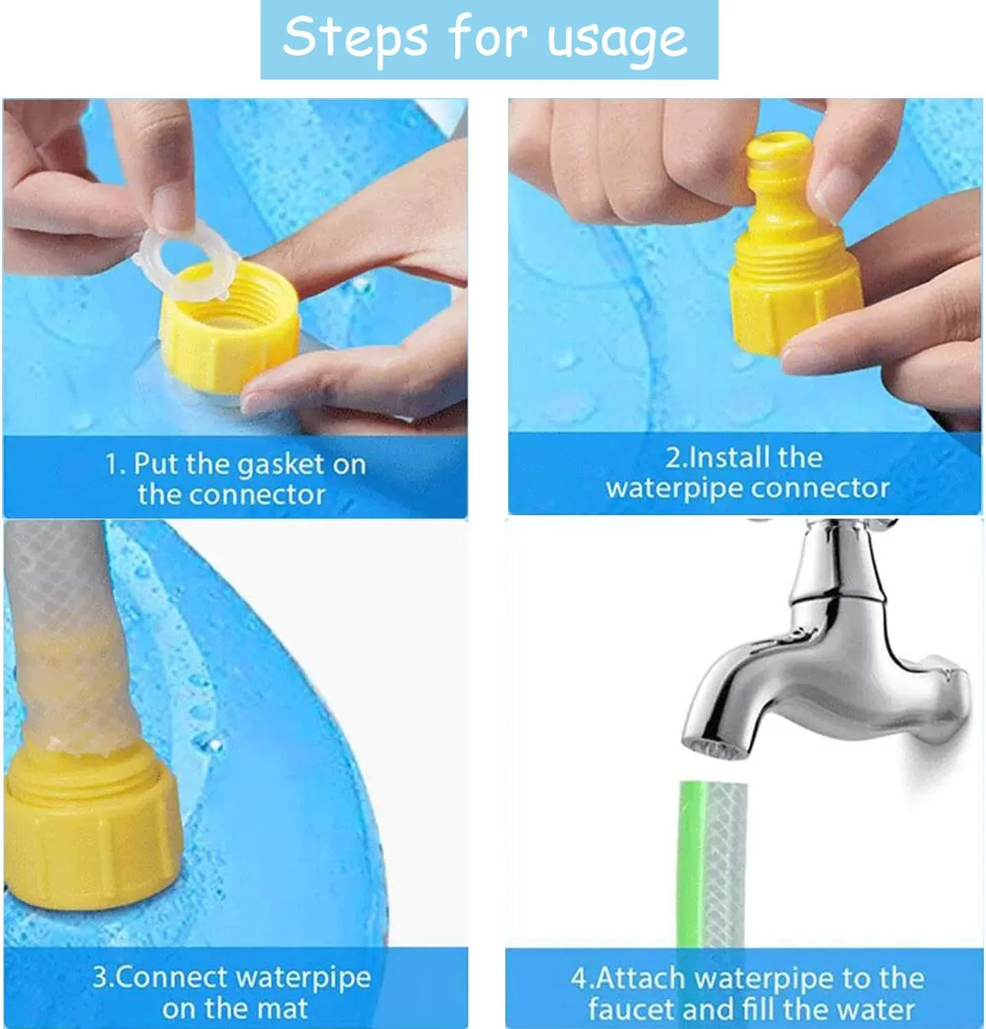 استخر سگ SUOXU، استخر پارویی برای حیوانات خانگی، تشک بازی آب پاش و آب پاشی تاشو 39 اینچی، برای توله سگ، سگ های کوچک، گربه ها و کودکان