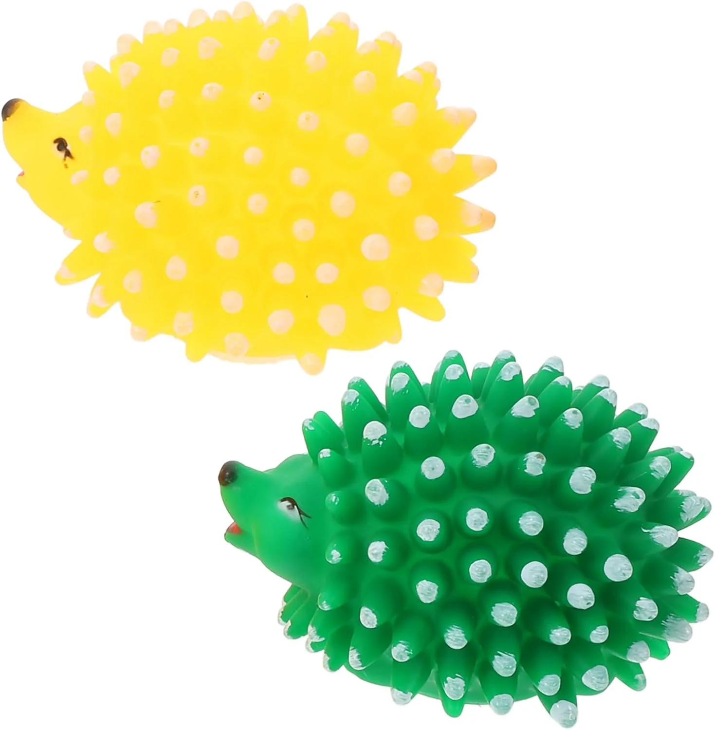 SUPVOX 2 عدد اسباب بازی جوجه تیغی حیوانات خانگی، اسباب بازی های سگ جیر جیر کننده، اسباب بازی های دندانی حیوانات خانگی، اسباب بازی جوجه تیغی سگ، اسباب بازی پرتاب سگ، اسباب بازی های کارتونی لاتکس (رنگ تصادفی)