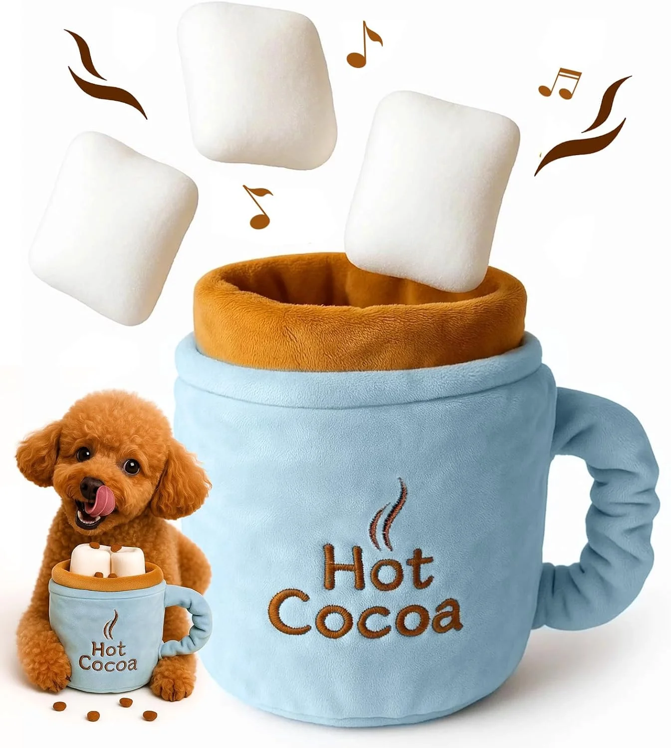 اسباب بازی پازلی سگ Swooflia - اسباب بازی های جیرجیرکی برای سرگرم نگه داشتن سگ ها، تمیز کردن دندان درآوردن برای سگ های کوچک، متوسط ​​و بزرگ، اسباب بازی جویدنی توله سگ با صدای خش خش خنده دار برای پخش خوراکی و بازی