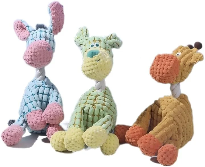 اسباب بازی سگ پولیشی صدادار، ست 3 عددی، اسباب بازی جویدنی برای سگ های کوچک و متوسط، ایده آل برای توله سگ ها، اسباب بازی های جویدنی جذاب برای سگ، سرگرمی بادوام برای حیوانات خانگی