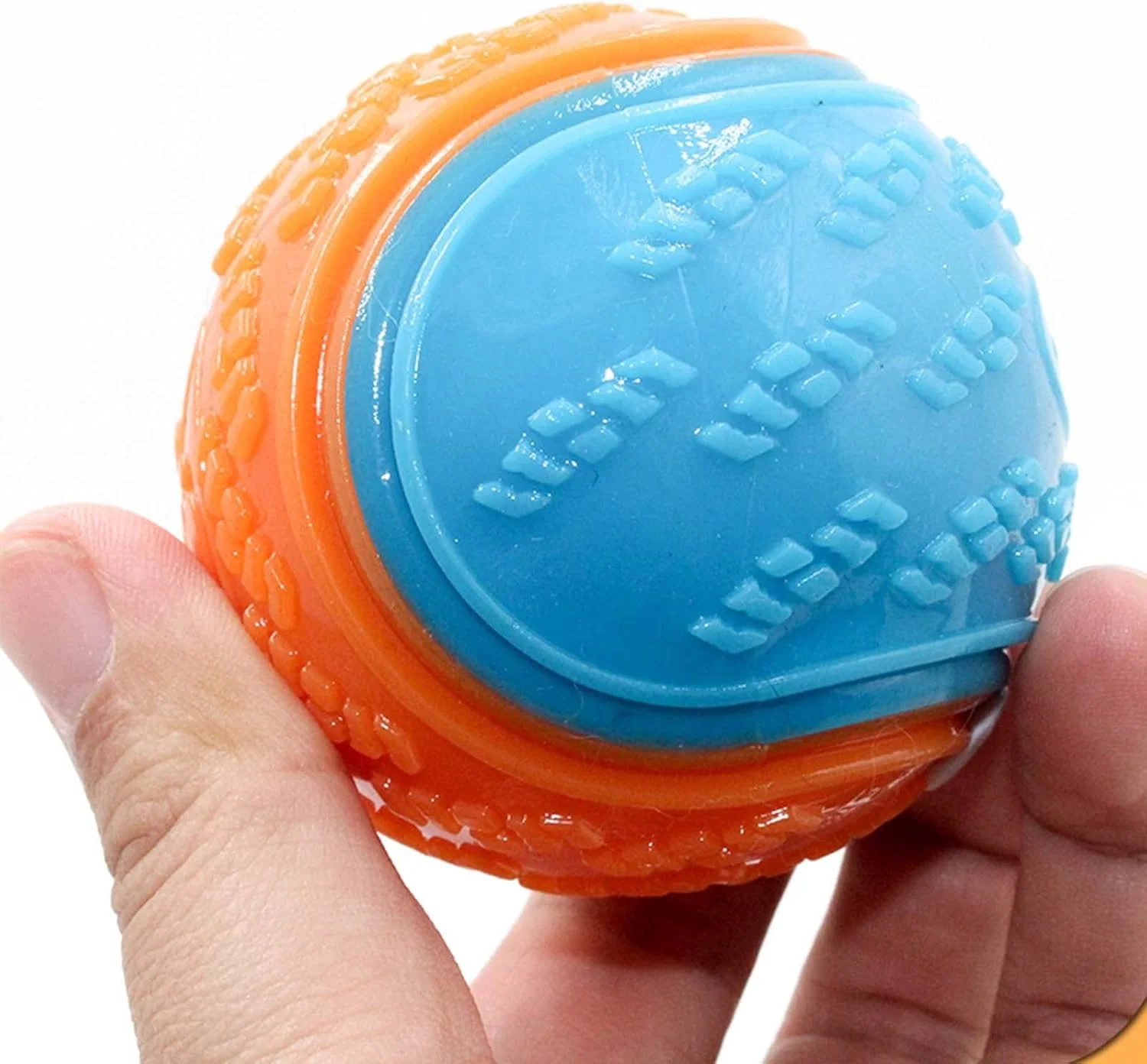 توپ سگ صدادار Sricam بسته 6 عددی، توپ سگ اسکوپی دو، اسباب بازی جویدنی توله سگ برای تمیز کردن دندان، توپ آموزشی حیوانات خانگی، توپ تعاملی سگ