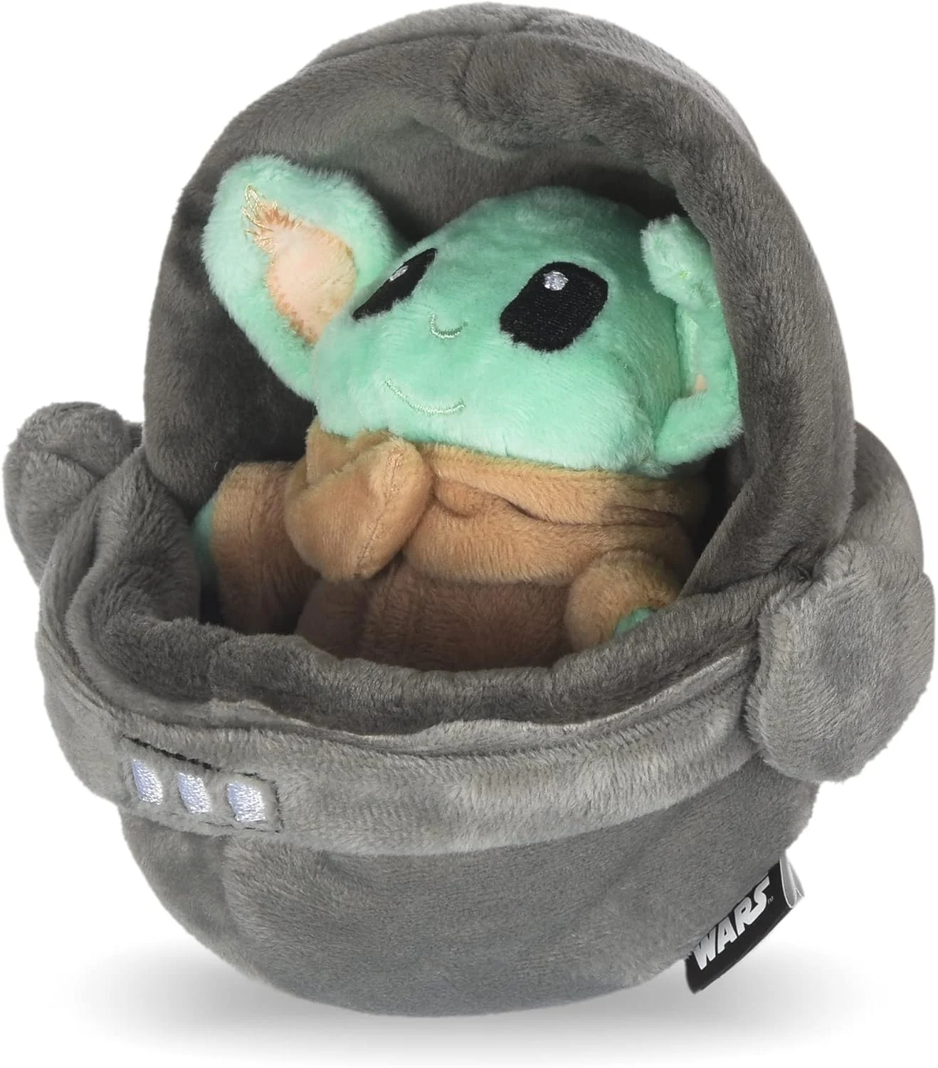 اسباب بازی سگ جنگ ستارگان طرح بیبی یودا در گهواره | اسباب بازی پارچه ای پولیشی کوچک، اسباب بازی های پولیشی جیر جیر دار برای همه سگ ها، چند رنگ، 4 اینچ، FF15146 اسباب بازی سگ جنگ ستارگان طرح بیبی یودا در گهواره | اسباب بازی پارچه ای پولیشی کوچک، اسباب بازی های پولیشی جیر جیر دار برای همه سگ ها، چند رنگ، 4 اینچ، FF15146