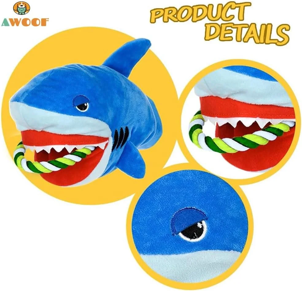 اسباب بازی سگ پولیشی جیر جیر کننده - طناب پر شده خنده دار برای سگ های کوچک و متوسط، اسباب بازی جویدنی دندان درآوردن توله سگ ناز برای آموزش تعاملی، اسباب بازی کششی بادوام برای رفع بی حوصلگی و استرس، اسباب بازی حیوانات خانگی کوسه نرم با صدای جیر جیر اسباب بازی سگ پولیشی جیر جیر کننده - طناب پر شده خنده دار برای سگ های کوچک و متوسط، اسباب بازی جویدنی دندان درآوردن توله سگ ناز برای آموزش تعاملی، اسباب بازی کششی بادوام برای رفع بی حوصلگی و استرس، اسباب بازی حیوانات خانگی کوسه نرم با صدای جیر جیر