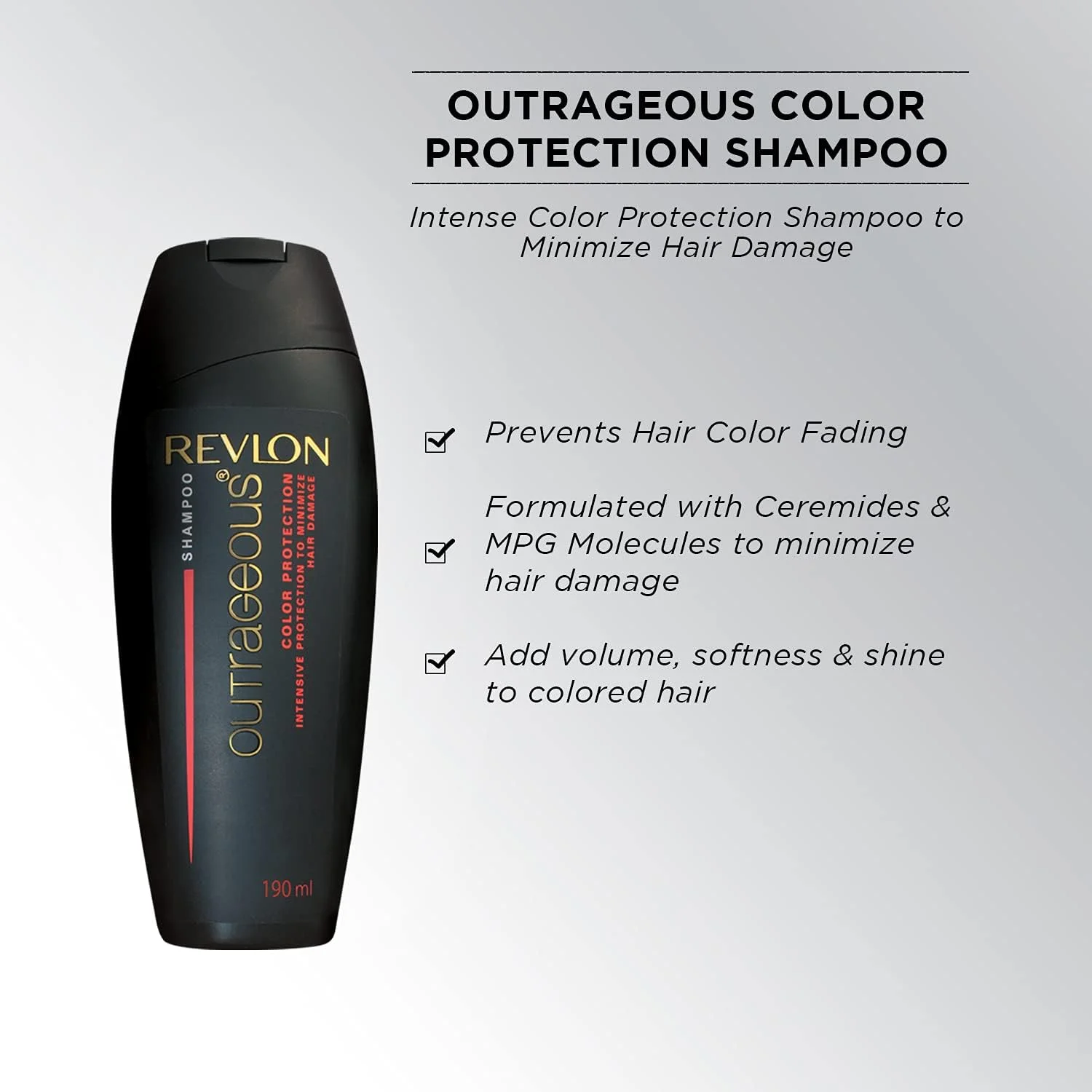 شامپو محافظت از رنگ مو رولون مدل Outrageous Color Protection - حجم 190 میلی لیتر شامپو محافظت از رنگ مو رولون مدل Outrageous Color Protection - حجم 190 میلی لیتر