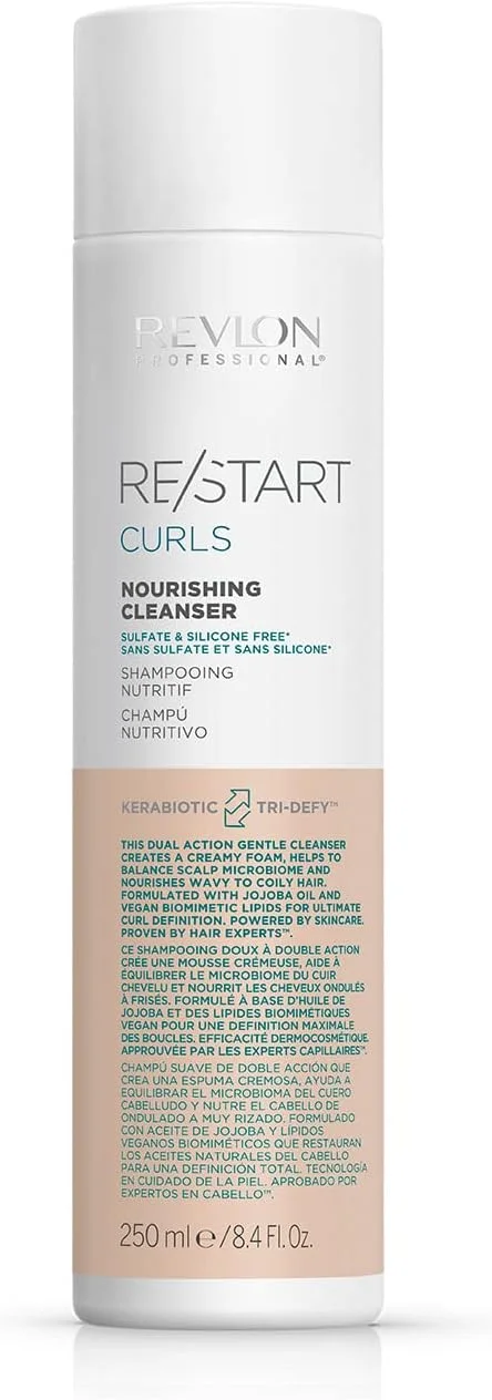 شوینده مغذی موهای فر REVLON PROFESSIONAL RE/START (250 میلی لیتر) درخشش و حالت دهی، بدون سولفات و سیلیکون، مناسب برای خانم ها و آقایان، بژ شوینده مغذی موهای فر REVLON PROFESSIONAL RE/START (250 میلی لیتر) درخشش و حالت دهی، بدون سولفات و سیلیکون، مناسب برای خانم ها و آقایان، بژ