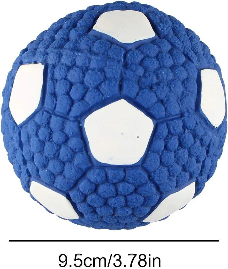 توپ بازی سگ، توپ نرم و صدا دار سگ، توپ بزرگ لاستیکی طبیعی برای سگ ها، 9.5 سانتی متر