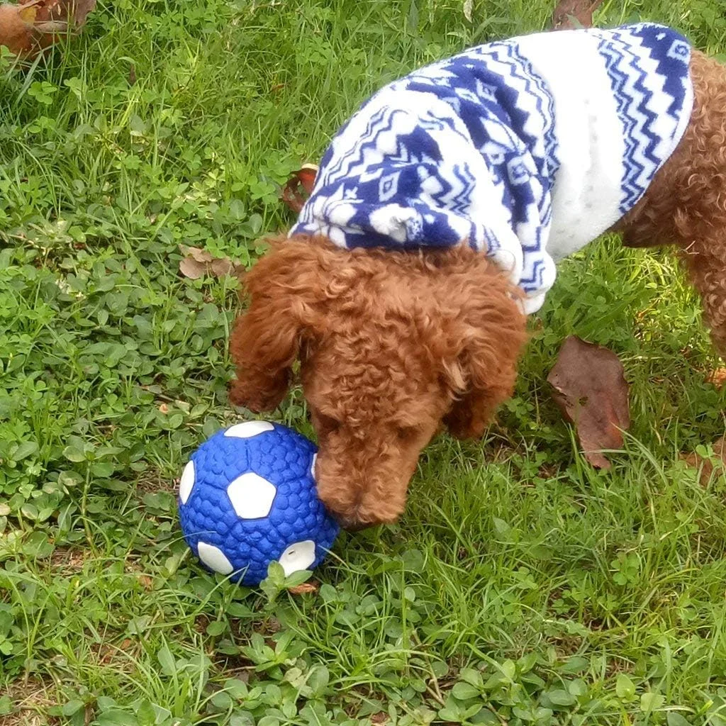 توپ بازی سگ، توپ نرم و صدا دار سگ، توپ بزرگ لاستیکی طبیعی برای سگ ها، 9.5 سانتی متر