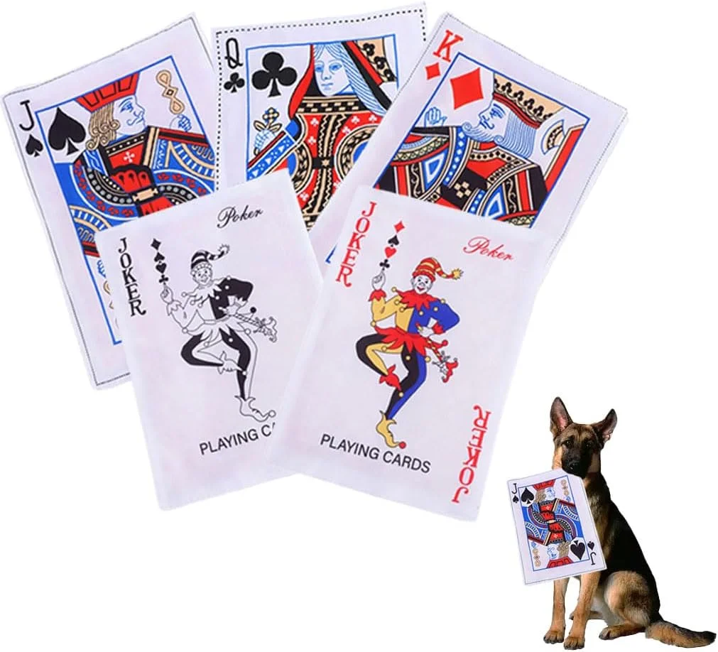 اسباب بازی سگ، اسباب بازی سگ پوکر خنده دار، اسباب بازی های جویدنی توله سگ، اسباب بازی های تعاملی جیر جیر کننده با کاغذ چروک برای توله سگ های کوچک و متوسط- بازی سرگرم کننده و جدید - هدایای جالب برای سگ شما، 5 عدد اسباب بازی سگ، اسباب بازی سگ پوکر خنده دار، اسباب بازی های جویدنی توله سگ، اسباب بازی های تعاملی جیر جیر کننده با کاغذ چروک برای توله سگ های کوچک و متوسط- بازی سرگرم کننده و جدید - هدایای جالب برای سگ شما، 5 عدد