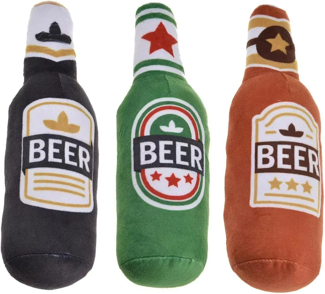 اسباب بازی سوت دار سگ، اسباب بازی جویدنی نرم پولیشی به شکل بطری آبجو با صدای جیر جیر برای سگ های متوسط و کوچک اسباب بازی سوت دار سگ، اسباب بازی جویدنی نرم پولیشی به شکل بطری آبجو با صدای جیر جیر برای سگ های متوسط و کوچک