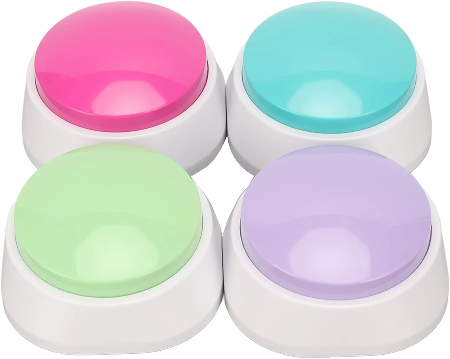 دکمه ضبط صدا سوراندی برای آموزش سگ و حیوانات خانگی، دکمه سخنگو برای آموزش سگ، دکمه قابل ضبط برای بازی، مجموعه 4 عددی برای ارتباط