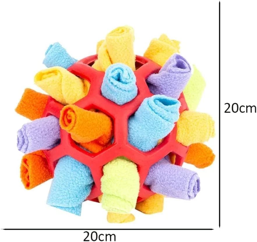 پد بویایی سگ، توپ اسباب بازی تعاملی سگ، اسباب بازی پازل سگ، پد تغذیه سگ، پد جستجو، توپ بویایی برای سگ ها، مهارت جستجوی طبیعی، اسباب بازی تحریک کننده سگ برای سگ های کوچک، متوسط و بزرگ (قرمز)