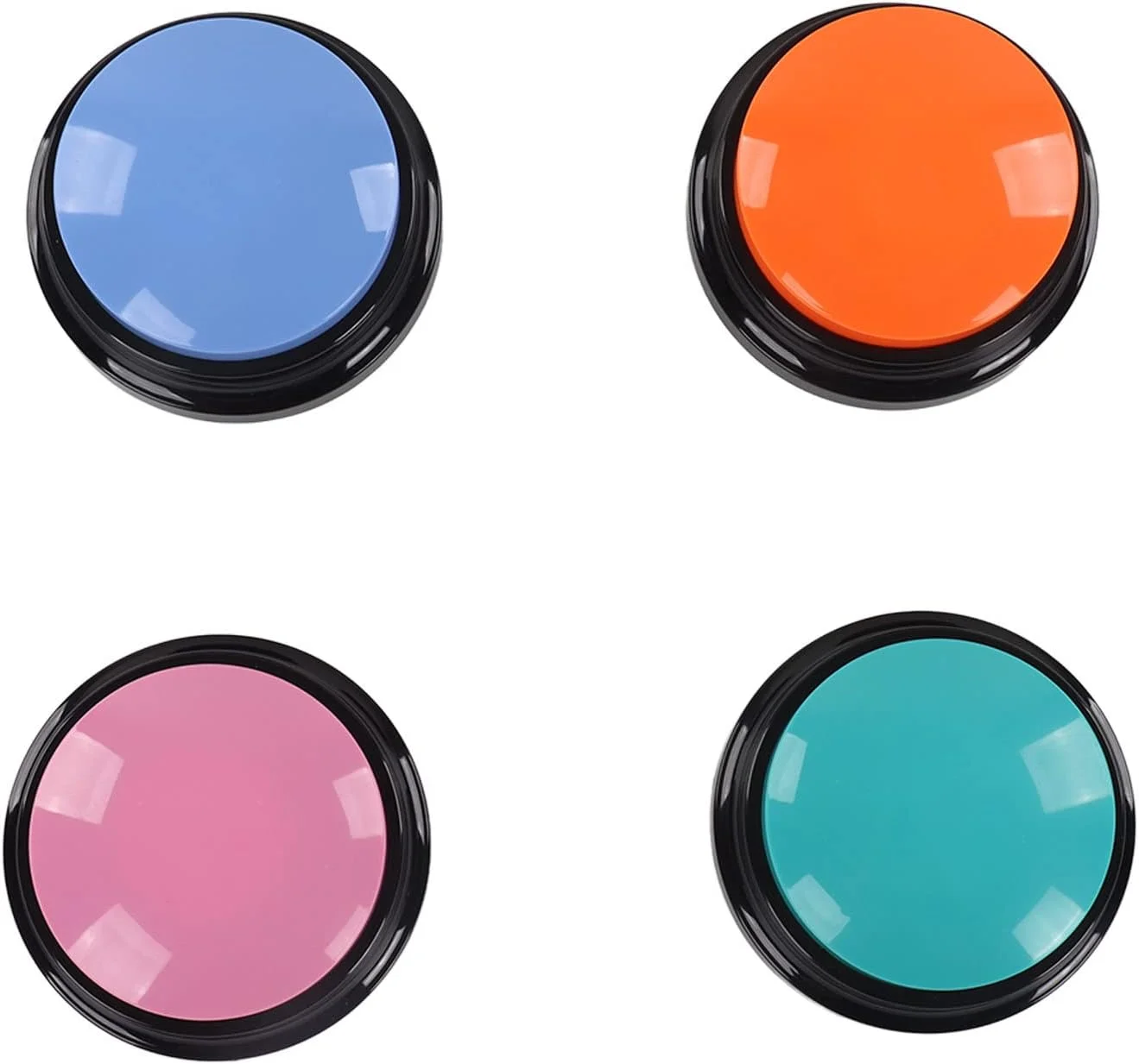 دکمه ضبط صدا سوراندی برای پاسخگویی، آموزش سگ، دکمه حیوانات خانگی، آموزش صحبت کردن به سگ، دکمه نمایش بازی، آموزش صحبت کردن به سگ، مجموعه 4 عددی برای ارتباط